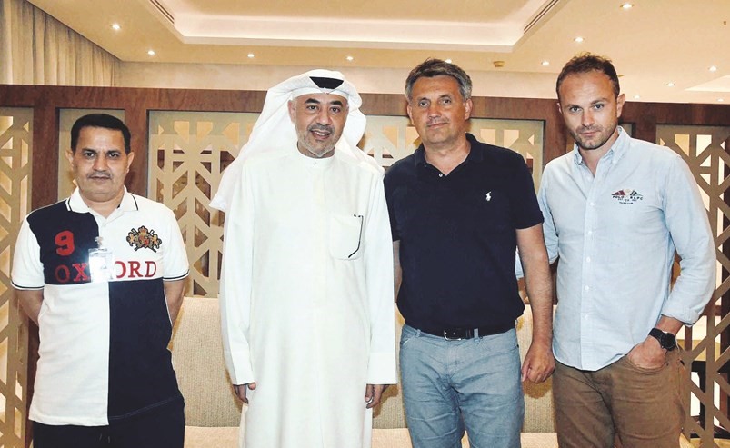 الرشيد والشطي مع جوزاك ووكيل أعماله﻿