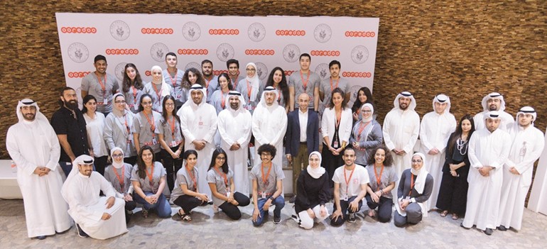 لقطة تذكارية للمشاركين في البرنامج وأنشطة الأسبوع الثالث لـ البروتيجيز في Ooredoo﻿