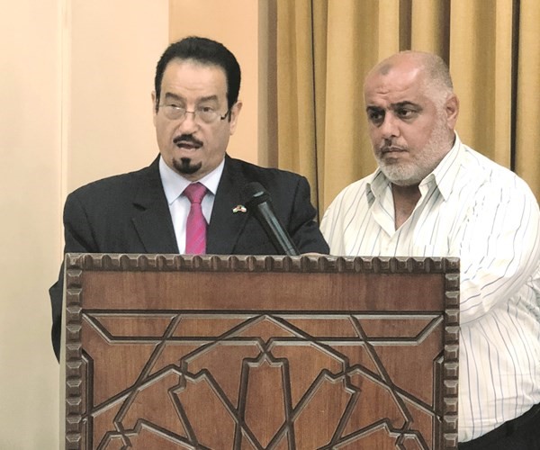 السفير د.حمد الدعيج متحدثا ﻿