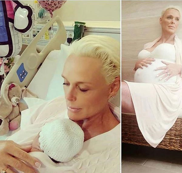 ممثلة خمسينية تضع مولوداً وتثير جدل الإنجاب المتأخر!