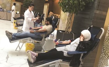 «سيمفوني ستايل» نظم حملة مميزة للتبرع بالدم