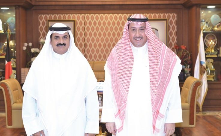 الحمود خلال لقائه مختار العمرية سعد الطشة﻿