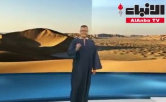 مذيع في قناة ألمانية يقدم النشرة الجوية بـ "الثوب العربي" : استعدوا للطقس الصحراوي الحار