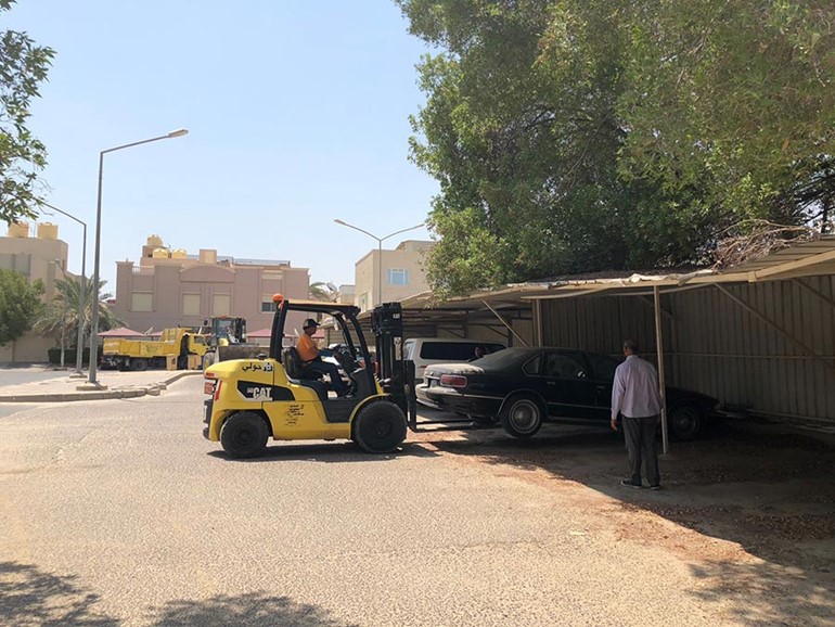 إزالة 25 تعدياً على أملاك الدولة في منطقة الجابرية