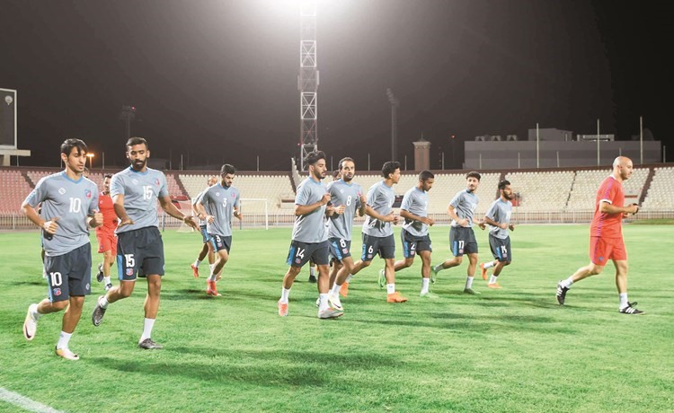 جانب من تدريب سابق للكويت 	(محمد هاشم)﻿
