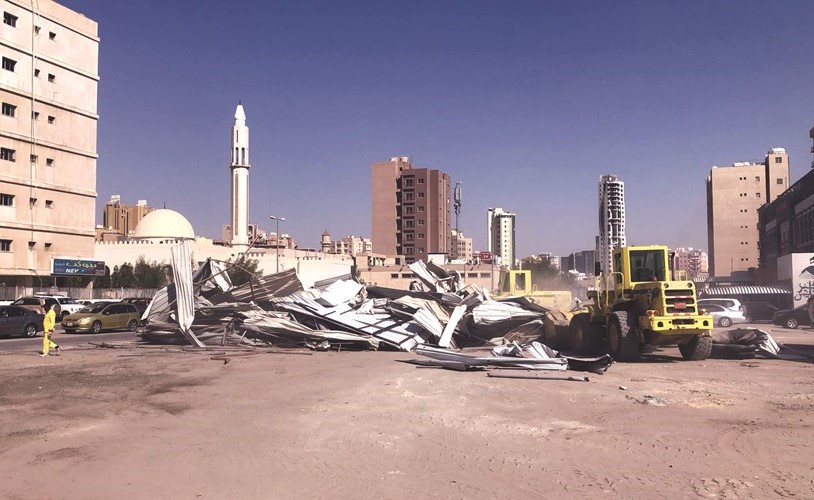 جانب من حملة إزالة التعديات على أملاك الدولة﻿