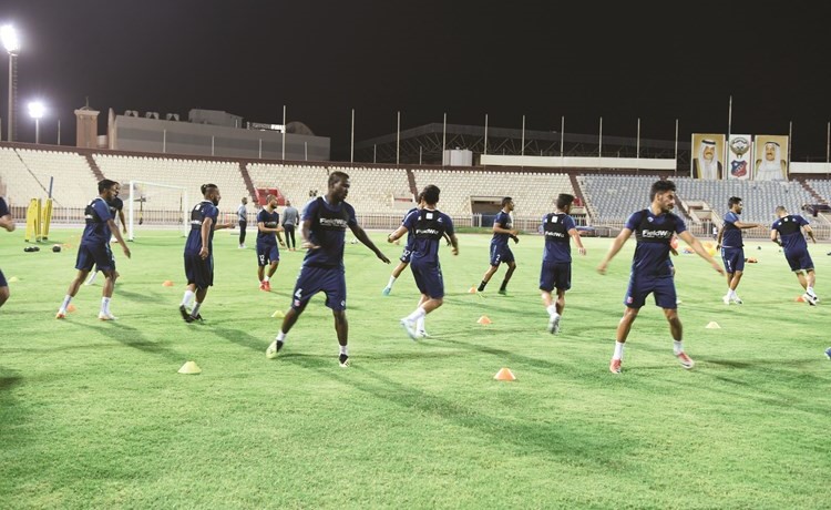 جانب من تدريب نادي الكويت	(ريليش كومار)﻿