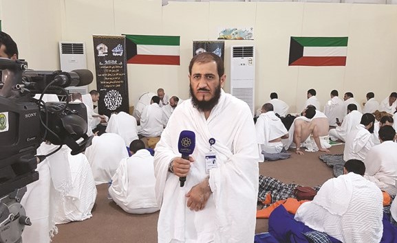 م.فريد عمادي متحدثا من صعيد عرفات﻿