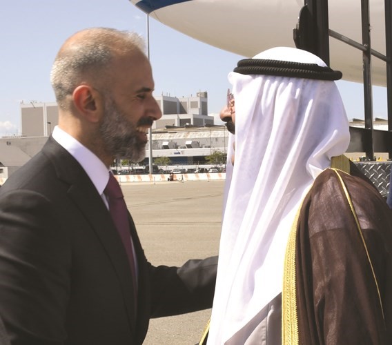 ترحيب بالشيخ مشعل الأحمد﻿