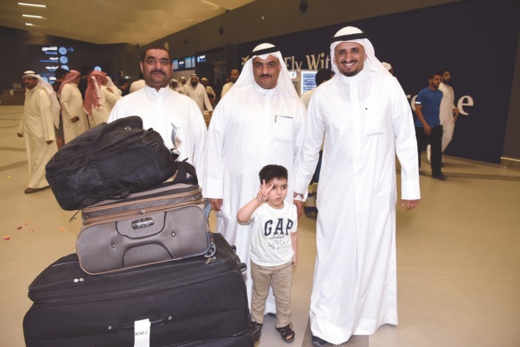 علامة النصر في استقبال الحجاج﻿