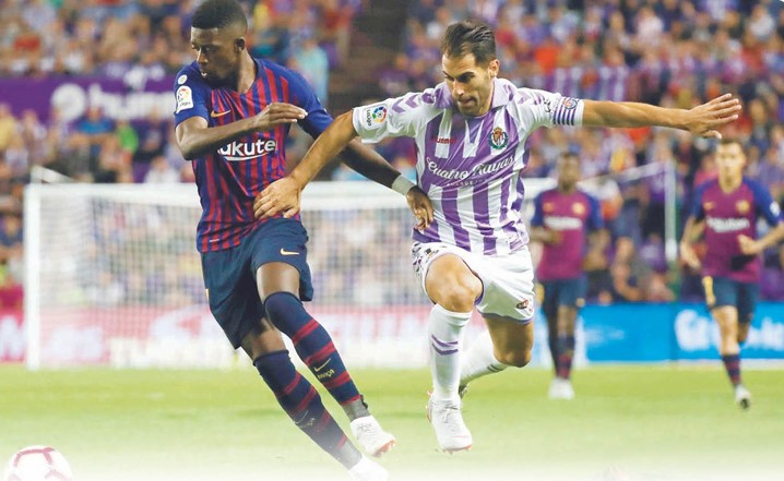 ديمبلي وVAR ينقذان برشلونة من فخ بلد الوليد