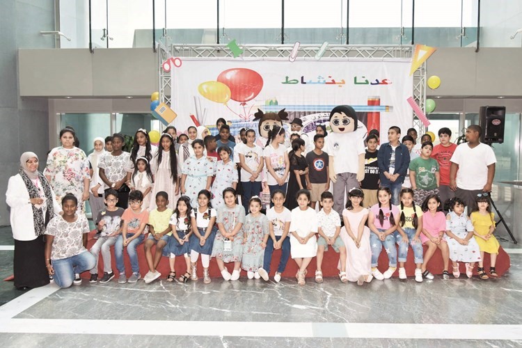 جانب من الاطفال المشاركين في الاحتفال﻿