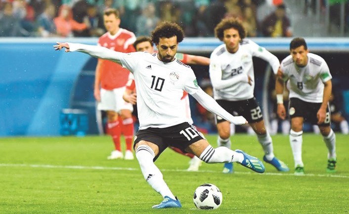 نجم المنتخب المصري محمد صلاح﻿