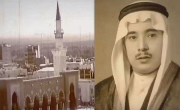 بالفيديو .. أول أذان يُرفع من المسجد النبوي قبل 66 عاما