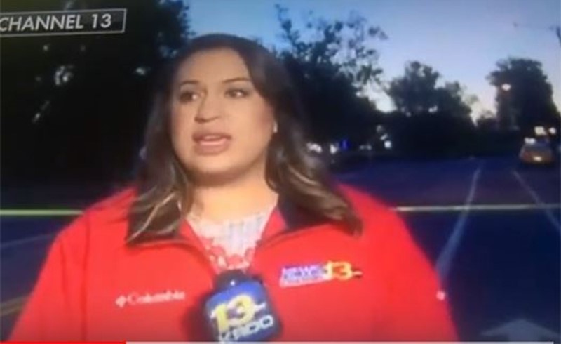 بالفيديو.. رد فعل مذيعة كادت تلفظ أنفاسها على الهواء