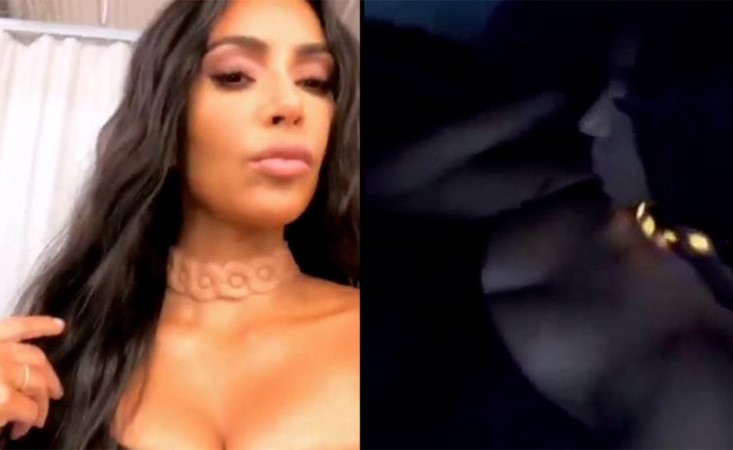 بالفيديو.. كيم كاردشيان تزرع عقداً مضيئاً تحت الجلد حول رقبتها