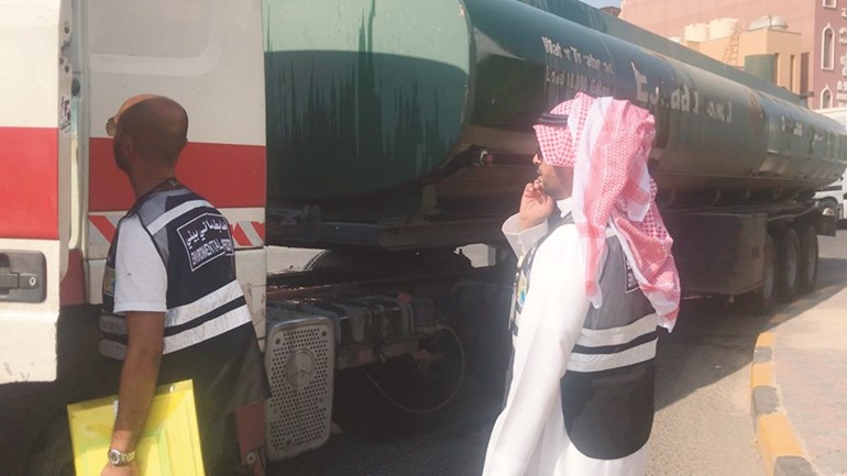 حملة تفتيشية على منطقة صبحان الصناعية