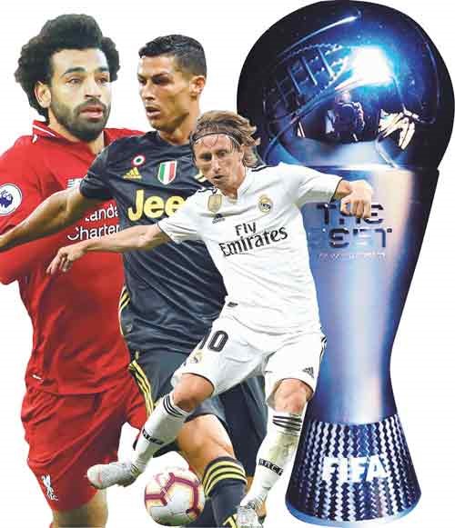 كأول مصري وعربي.. صلاح ينافس رونالدو ومودريتش على لقب أفضل لاعب في العالم