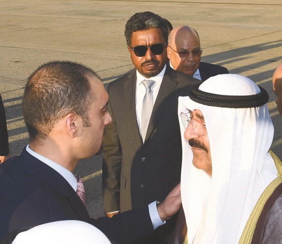 ترحيب بالشيخ مشعل الاحمد ﻿