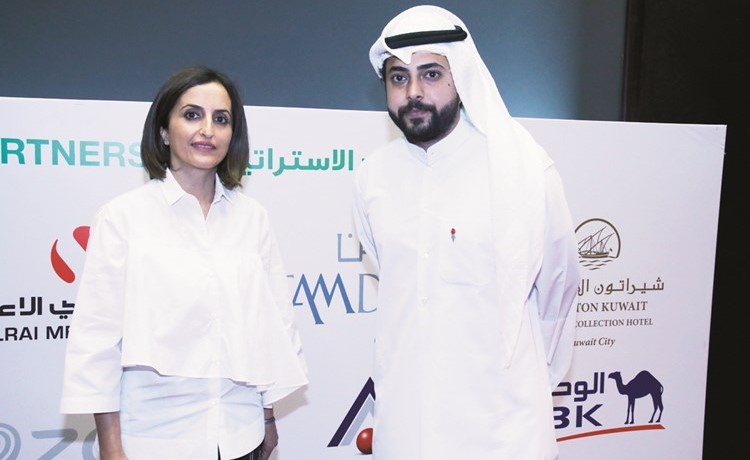 فادية المرزوق مع الزميل يوسف ابراهيم﻿