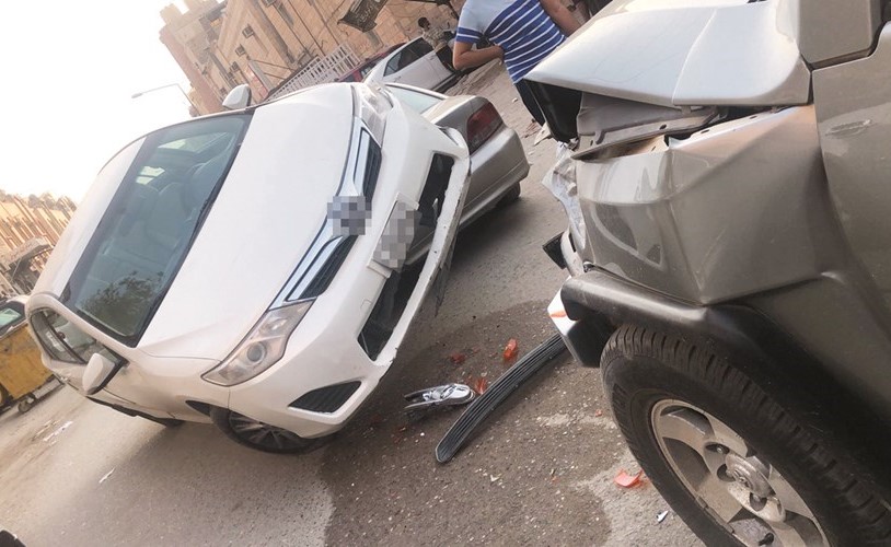 جانب من حادث المركبة﻿