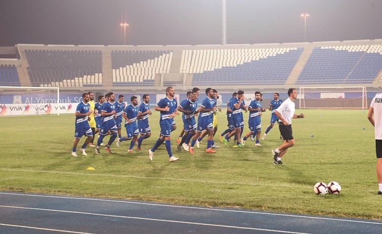 جانب من تدريبات الأزرق قبل مواجهة العراق الودية غدا	 (متين غوزال)﻿