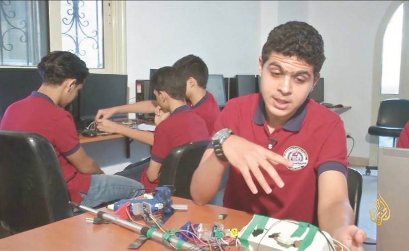 الطالب زياد عثمان متحدثا عن الابتكار﻿