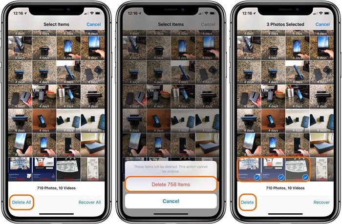 هكذا تحذف الصور في نظام iOS 12 بشكل نهائي
