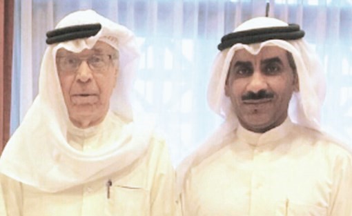 د. سعد الشبو مع الراحل إبراهيم الشطي﻿