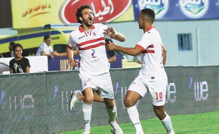 محمود علاء هداف الزمالك والدوري المصري﻿