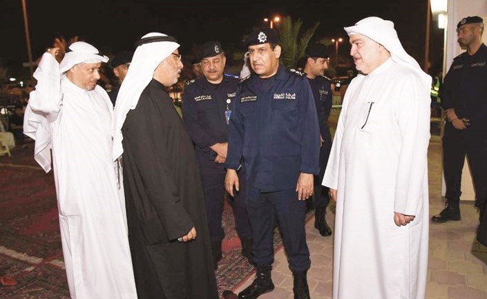 النائب خليل الصالح والفريق عصام النهام واللواء جمال الصايغ﻿
