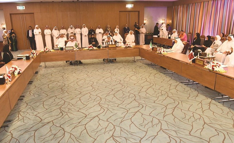 المستشار الجلاوي خلال افتتاح الاجتماع 54 للجنة تسوية الرسوم الجمركية بين دول الخليج	 (أحمد علي) ﻿