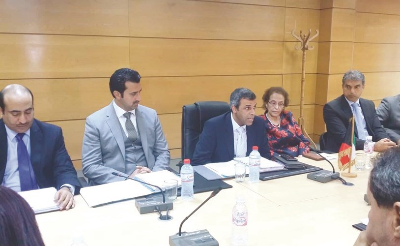  وكيل وزارة التجارة د.خالد الفاضل خلال اجتماع اللجنة الفنية التجارية بين الكويت وتونس ﻿