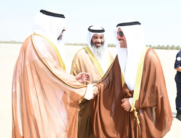 رئيس مجلس الأمة مرزوق الغانم يعود إلى البلاد بعد اختتام زيارته الرسمية لأذربيجان