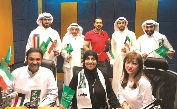 فريق برنامج مراحب في حلقة اليوم الوطني للمملكة العربية السعودية الشقيقة﻿