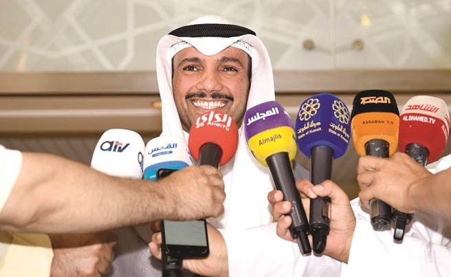 الرئيس الغانم متحدثا﻿