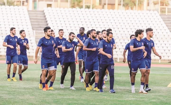 جانب من تدريبات الاهلي في بيروت﻿