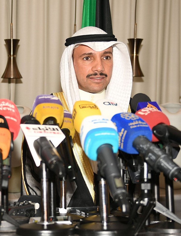 الرئيس الغانم يشيد بالنتائج الايجابية لزيارة الحلبوسي للكويت