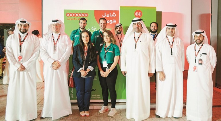 لقطة جماعية لفريق عمل Ooredoo ﻿