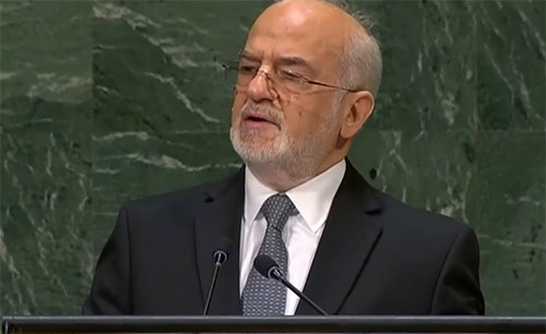 بالفيديو.. وزير خارجية العراق يرتكب خطأً تاريخياً في الأمم المتحدة