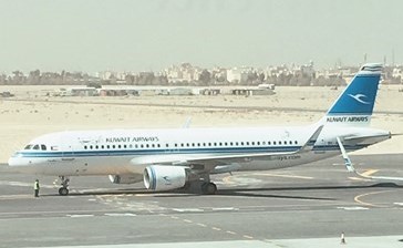  طائرة الكويتية التي انطلقت من مبنى (T4) أمس الى الدمام﻿
