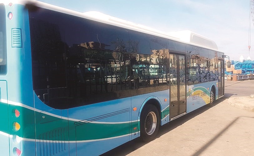 أول أوتوبيس كهربائي يصل إلى الإسكندرية﻿