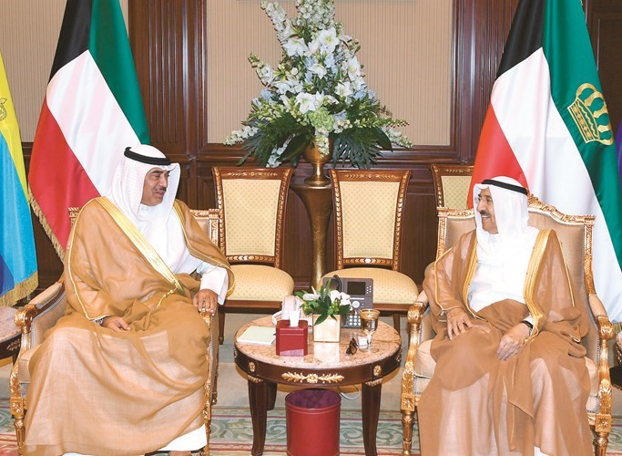 صاحب السمو الأمير مستقبلا الشيخ صباح الخالد ﻿
