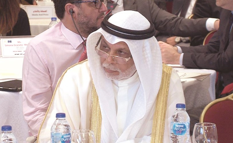  المستشار يوسف المطاوعة خلال الاجتماع﻿