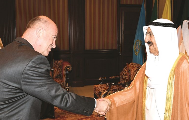 صاحب السمو يتسلم اوراق اعتماد سفير كرواتيا ﻿