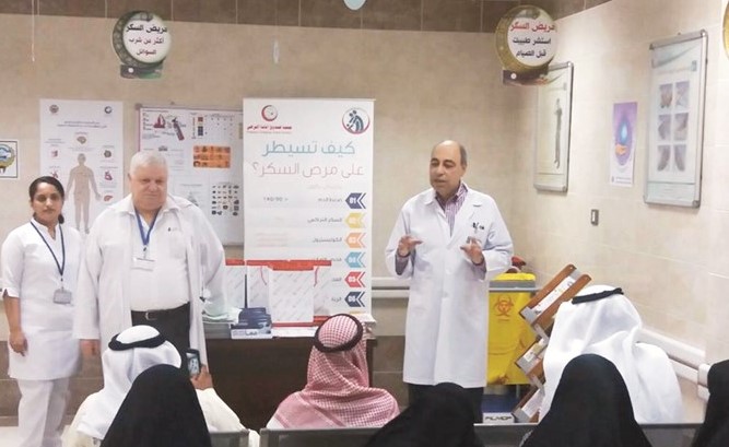 جانب من المحاضرة التوعوية عن صحة القلب ﻿