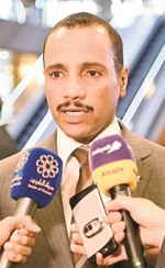 رئيس مجلس الأمة مرزوق الغانم متحدثا﻿