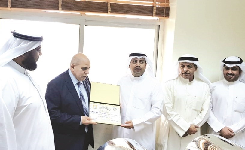 فواز النمران خلال تكريم عقيل عبدالمنعم ﻿