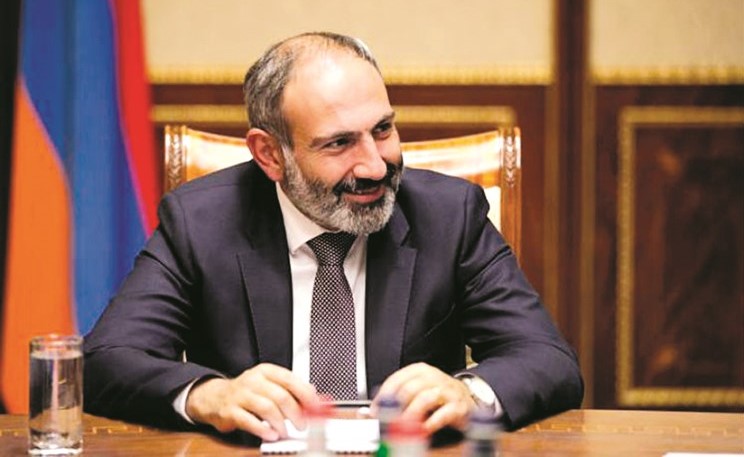  رئيس الوزراء الأرمني المستقيل نيكول باشينيان﻿