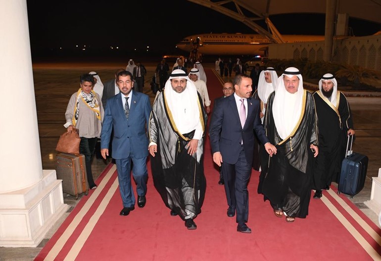 الغانم يعود الى البلاد بعد مشاركته بمؤتمر الاتحاد البرلماني الدولي الـ ١٣٩
